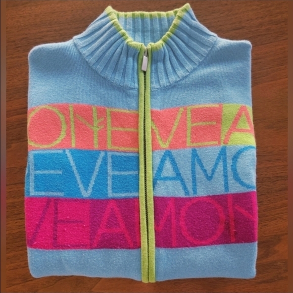 Neve Designs Allegra Amo Full Zip Ski Cardigan Small Wool Blend Cozy Gift - Picture 8 of 15